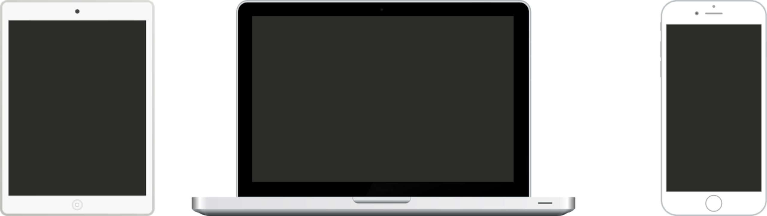 wyłączony telefon, tablet, laptop